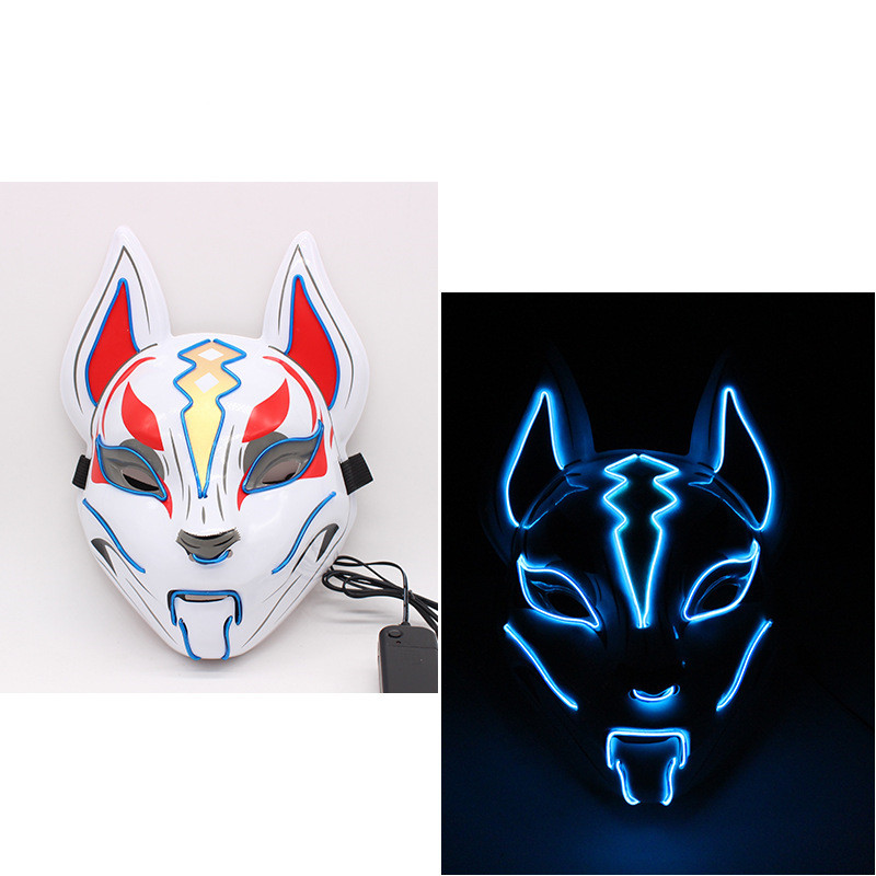 Kitsune Led Mask Blue | Purge Mask