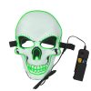 Purge Mask LED Skull Green with a remote controler
