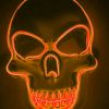 Purge Mask LED Skull Orange