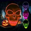 Purge Mask LED Skull Orange for halloween
