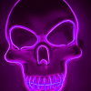 Purge Mask LED Skull Purple