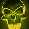 Purge Mask LED Skull Yellow