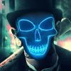 Purge Mask LED Blue Skull The Scariest