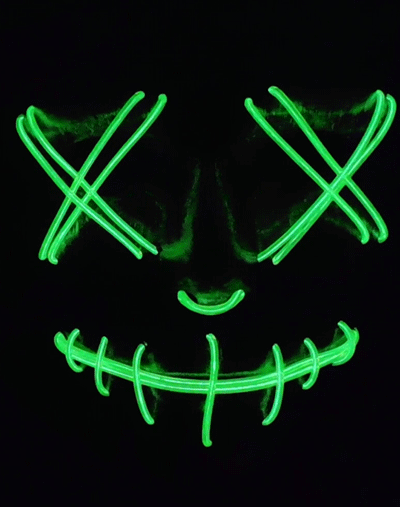 green led purge mask animated gif
