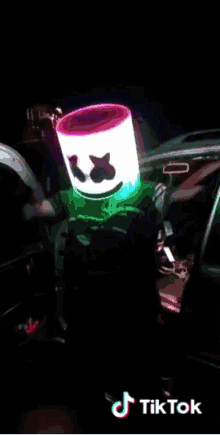marshmello mask dancing at party
