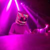party with a led marshmello mask costume