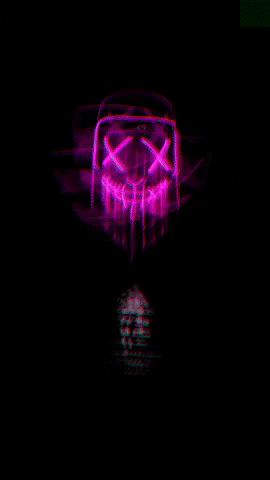 pink led purge mask animated gif