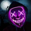purple led purge mask costume for halloween