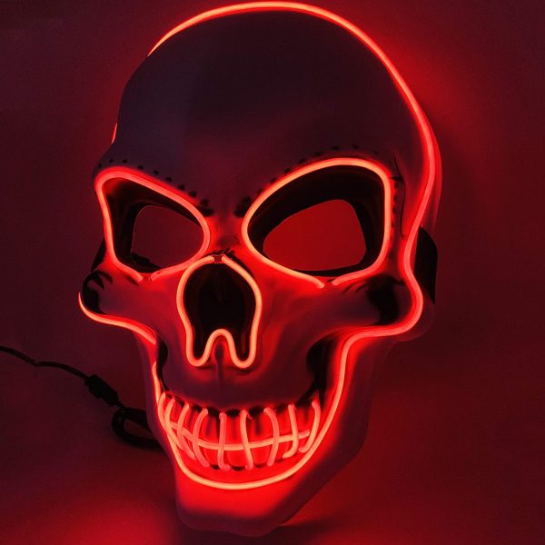 red skull purge mask led