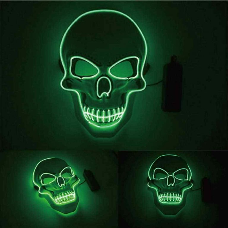 Purge Mask LED Skull Green | Purge Mask